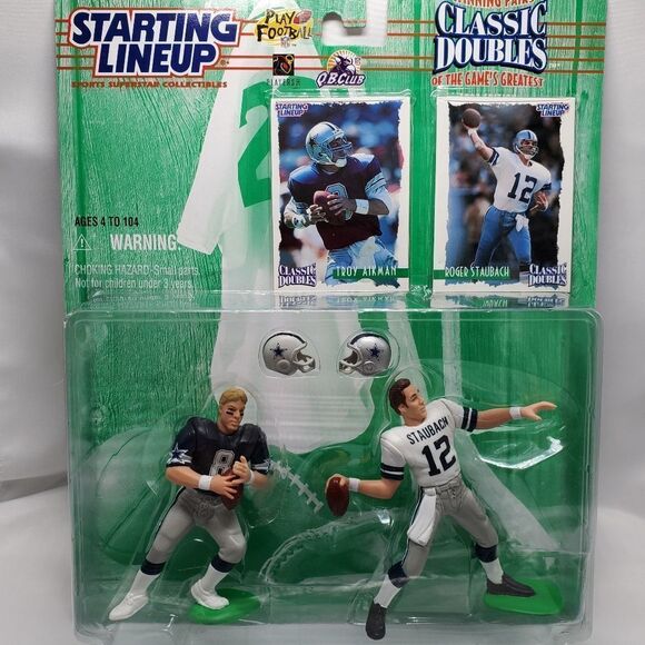 💙NIB Vintage Troy Aikman & Roger Staubach 1996 QB Club Classic Doubles - Picture 1 of 2